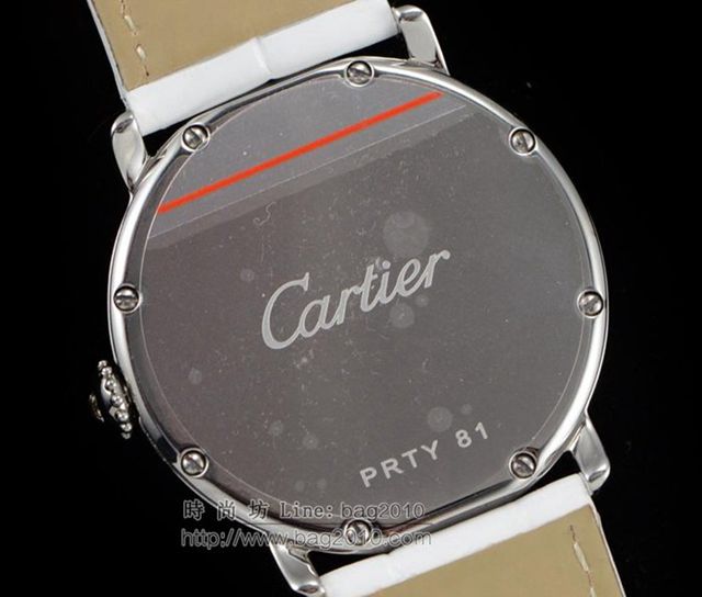 CARTIER手錶 獵豹流沙系列腕表 卡地亞金珠女表 卡地亞瑞士石英女士腕表  hds1856